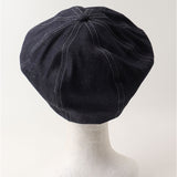 ベレー帽 メンズ 通販 日本製 帽子 ベレー 立体ベレー ボリュームパネルベレー帽 デニム 岡山デニム 岡山産 ミスターカバー mr.cover 8パネル 12オンス 12onz ボリューム リジットデニム