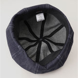 ベレー帽 メンズ 通販 日本製 帽子 ベレー 立体ベレー ボリュームパネルベレー帽 デニム 岡山デニム 岡山産 ミスターカバー mr.cover 8パネル 12オンス 12onz ボリューム リジットデニム