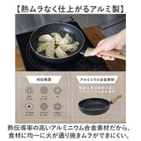 フライパンマーブルコート 20cm 通販 軽量 浅め 浅型 IH ih 兼用 一人 １人 ガスコンロ ガス火 直火 アルミ製 シルクウェア 軽い 熱伝導 一人暮らし 一人用 朝食 こびりつきにくい
