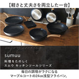 フライパンマーブルコート 24cm 通販 軽量 浅め 浅型 IH ih 兼用 一人 １人 ガスコンロ ガス火 直火 アルミ製 シルクウェア 軽い 熱伝導 一人暮らし 一人用 朝食 こびりつきにくい