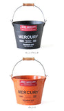 マーキュリー バケツ 通販 ブリキバケツ スモール 雑貨 おしゃれ MERCURY 小さめ ブリキ スチール ガーデニング 花壇 植木鉢 鉢植え 鉢カバー ガレージ カー用品 ゴミ箱 掃除用品