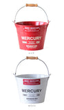マーキュリー バケツ 通販 ブリキバケツ スモール 雑貨 おしゃれ MERCURY 小さめ ブリキ スチール ガーデニング 花壇 植木鉢 鉢植え 鉢カバー ガレージ カー用品 ゴミ箱 掃除用品
