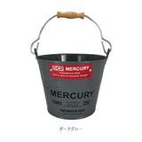 マーキュリー バケツ 通販 ブリキバケツ スモール 雑貨 おしゃれ MERCURY 小さめ ブリキ スチール ガーデニング 花壇 植木鉢 鉢植え 鉢カバー ガレージ カー用品 ゴミ箱 掃除用品