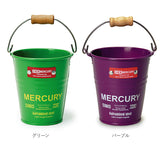 マーキュリー バケツ 通販 ブリキバケツ 雑貨 おしゃれ MERCURY ミニバケツ ブリキ スチール ガーデニング 花壇 植木鉢 鉢植え 鉢カバー ペン立て ペンスタンド 小物入れ インテリア小物