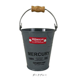 マーキュリー バケツ 通販 ブリキバケツ 雑貨 おしゃれ MERCURY ミニバケツ ブリキ スチール ガーデニング 花壇 植木鉢 鉢植え 鉢カバー ペン立て ペンスタンド 小物入れ インテリア小物
