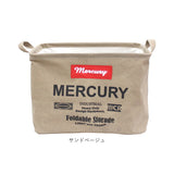 マーキュリー 雑貨 通販 収納ボックス 布 キャンバス おしゃれ キャンバスバケツ 四角 角型 MERCURY レクタングルボックス M リビング 収納 子供部屋 おもちゃ箱 ランドリーバスケット