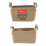 マーキュリー 雑貨 通販 収納ボックス 布 キャンバス おしゃれ キャンバスバケツ 四角 角型 MERCURY レクタングルボックス S リビング 収納 子供部屋 おもちゃ箱 ランドリーバスケット