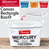 MERCURY マーキュリー レクタングル ボックス Lサイズ 通販 収納ボックス 収納 キャンバスボックス キャンバスBOX 整理整頓 BOX キャンバス キャンバス生地 キーストーン 工具入れ