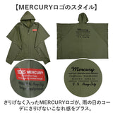 レインコート ポンチョ リュック対応 通販 レインポンチョ MERCURY マーキュリー KS017664 自転車 軽量 軽い レディース メンズ 通勤 通学 女性 男性 フェス スポーツ観戦 カーキ