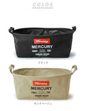 マーキュリー キャンバスバケツ 通販 収納ボックス 布 キャンバス 折りたたみ おしゃれ 雑貨 バケツ MERCURY オーバルバケツ M リビング 収納 子供部屋 おもちゃ箱 ランドリーバスケット