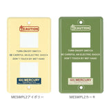 スイッチプレート おしゃれ 通販 ブリキ インダストリアル 男前 スイッチカバー MERCURY 1つスイッチ 2つスイッチ コンセント MESWPL1 1ヶ口 1口 MESWPL2 2ヶ口 2口 MESWPL3 3ヶ口 3口