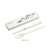 モフサンド にゃん グッズ 通販 mofusand カトラリーセット お弁当 コンビセット 箸 スプーン お箸セット おしゃれ かわいい もふさんど ぢゅの 猫柄 ネコ柄 猫 ネコ ねこ