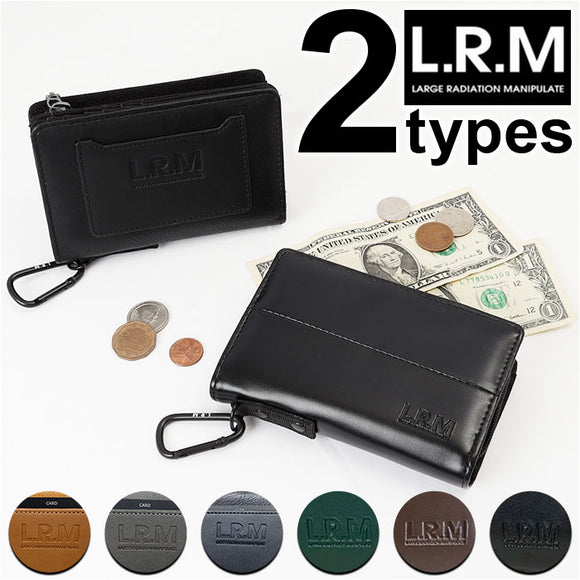 財布 メンズ 通販 二つ折り財布 サイフ さいふ 小銭入れあり ミドル財布 折り財布 折財布 合皮 フェイクレザー カードがたくさん入る 大学生 高校生 男子 LRM カラビナ おしゃれ 父の日