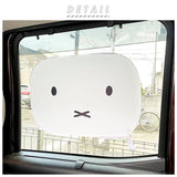 サンシェード 車 サイド 通販 折りたたみ 折り畳み サイドガラス ポップアップサンシェード ミッフィー ニコット うさぎ ウサギ rabitto ラビット 32×47cm miffy Nicott シナぷしゅ