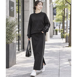 mitis スカート ロング ミティス 通販 ロングスカート フレアスカート ミモレ丈 ロング丈 ボトムス レディース 無地 秋冬 春 秋 冬 おしゃれ フロントスリット オシャレ シンプル