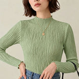 mitis Tシャツ ミティス 通販 ボトルネックロンT カットソー プルオーバー レディース 長袖 夏 春夏 春秋 ハイネック シンプル カジュアル メロートップス おしゃれ 女性 大人 オシャレ