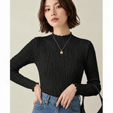 mitis Tシャツ ミティス 通販 ボトルネックロンT カットソー プルオーバー レディース 長袖 夏 春夏 春秋 ハイネック シンプル カジュアル メロートップス おしゃれ 女性 大人 オシャレ
