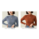 mitis Tシャツ ミティス 通販 ボトルネックロンT カットソー プルオーバー レディース 長袖 夏 春夏 春秋 ハイネック シンプル カジュアル メロートップス おしゃれ 女性 大人 オシャレ