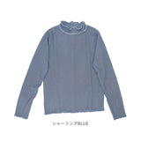 mitis Tシャツ ミティス 通販 配色メローロンT カットソー プルオーバー レディース プチハイネックTシャツ 夏 春夏 春秋 長袖 シンプル カジュアル メロートップス おしゃれ 女性 大人