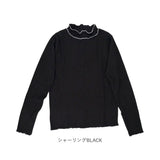 mitis Tシャツ ミティス 通販 配色メローロンT カットソー プルオーバー レディース プチハイネックTシャツ 夏 春夏 春秋 長袖 シンプル カジュアル メロートップス おしゃれ 女性 大人