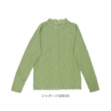 mitis Tシャツ ミティス 通販 配色メローロンT カットソー プルオーバー レディース プチハイネックTシャツ 夏 春夏 春秋 長袖 シンプル カジュアル メロートップス おしゃれ 女性 大人