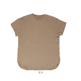 mitis Tシャツ ミティス 通販 モックネックTシャツ カットソー 前後差 プルオーバー レディース 半袖 夏 春夏 春秋 モックネック シンプル カジュアル インド綿 おしゃれ 女性 大人