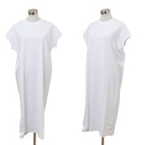 mitis ワンピース ミティス 通販 プチハイネックワンピース Tシャツワンピース レディース 半袖 夏 春夏 春秋 フレンチスリーブ モックネック シンプル カジュアル インド綿 おしゃれ