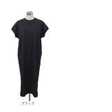 mitis ワンピース ミティス 通販 プチハイネックワンピース Tシャツワンピース レディース 半袖 夏 春夏 春秋 フレンチスリーブ モックネック シンプル カジュアル インド綿 おしゃれ