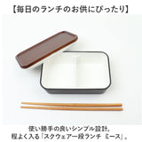 お弁当箱 1段 600ml 通販 弁当箱 一段 ランチボックス タッパー おしゃれ かわいい 日本製 食洗器対応 レンジ対応 仕切りあり スクウェア 長方形 ランチベルト付き 男子 女子 大人 子供