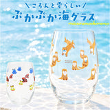 ガラスコップ 通販 コップ クリア ガラス グラス おしゃれ プリント かわいい 昭和レトロ 食器 キッズ 子ども 花柄プリント アンティーク風 ヴィンテージ風 夏 海 ギフト 日本製 お洒落