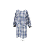 割烹着おしゃれ 通販 かっぽう着 エプロン 前掛け スモック おしゃれ かっぽうぎ シンプル ロング丈 レディース 女性 大人 ルームウェア 長袖 油跳ね防止 キッチン 母の日 敬老の日