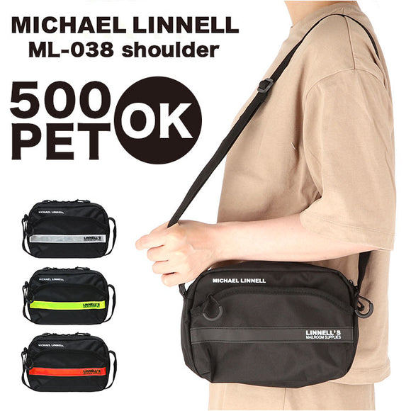 ショルダーバッグ 斜めがけ 通販 マイケルリンネル ML-038 MICHAEL LINNELL ショルダーバック 斜め掛け バッグ バック ショルダーポーチ メンズ レディース カジュアル サブバッグ 軽量
