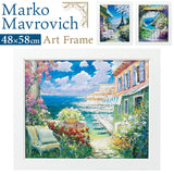 アートフレーム 通販 日本 壁飾り 壁掛けアート 絵画 W58x H48cm おしゃれ かわいい アートポスター 風景画 額入り 飾る 玄関 リビング 寝室 新生活 結婚祝い インテリア モダン 開店祝い
