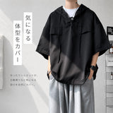 メンズ 半袖 パーカー 通販 フード付きシャツ 半袖tシャツ 半そで シャツ トップス 無地 ポケット カジュアル おしゃれ 無地tシャツ メンズtシャツ メンズファッション シンプル