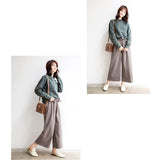 ガウチョパンツ 七分丈 通販 ワイドパンツ レディース レディースパンツ ズボン ずぼん ボトムス パンツ 7分丈 きれいめ 秋冬 ストライプ 秋 冬 おしゃれ オシャレ 通勤 通学 可愛い