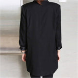 テーラードジャケット ロング レディース 通販 テーラード ジャケット アウター オフィスカジュアル 大きいサイズ きれいめ 長袖 体型カバー 春 春秋 フォーマル カジュアル 秋 冬 秋冬