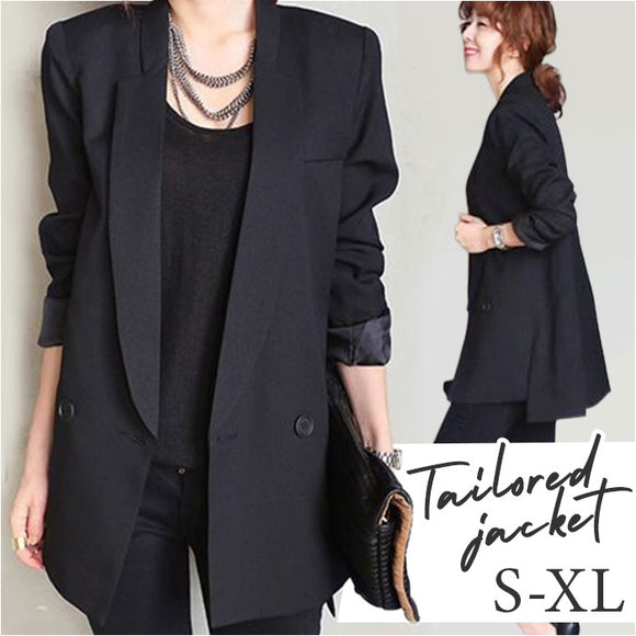 テーラードジャケット ロング レディース 通販 テーラード ジャケット アウター オフィスカジュアル 大きいサイズ きれいめ 長袖 体型カバー 春 春秋 フォーマル カジュアル 秋 冬 秋冬