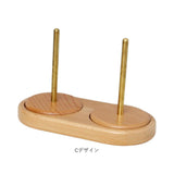 毛糸ホルダー 通販 ヤーンホルダー 毛糸 編み物 編み物用品 ヤーンロールホルダー 糸ホルダー 編み物ツール ヤーンスタンド コーン巻き 糸巻き 絡まりにくい 持ち運び 回転 木製