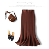 マーメイドスカート タイト 通販 スカート レディース ミモレ丈スカート リブニットスカート フレア ミモレ ロング マーメイド ボトムス ストレッチ 無地 秋冬 春 秋 冬 ol 通勤 大人