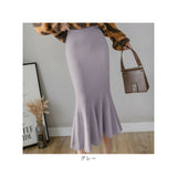 マーメイドスカート タイト 通販 スカート レディース ミモレ丈スカート リブニットスカート フレア ミモレ ロング マーメイド ボトムス ストレッチ 無地 秋冬 春 秋 冬 ol 通勤 大人