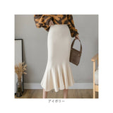 マーメイドスカート タイト 通販 スカート レディース ミモレ丈スカート リブニットスカート フレア ミモレ ロング マーメイド ボトムス ストレッチ 無地 秋冬 春 秋 冬 ol 通勤 大人