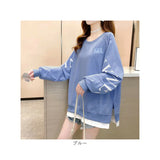 Tシャツ ロング 長袖 レディース 通販 ロングTシャツ ロングtシャツ tシャツ ロンT ロンt ロゴTシャツ チュニック レディースTシャツ レディースtシャツ ロング丈 カジュアルシャツ