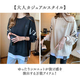 Tシャツ ロング 長袖 レディース 通販 ロングTシャツ ロングtシャツ tシャツ ロンT ロンt ロゴTシャツ チュニック レディースTシャツ レディースtシャツ ロング丈 カジュアルシャツ