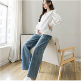 マタニティパンツ 妊婦 レディース デニム 通販 マタニティデニムパンツ デニムパンツ マタニティ パンツ ストレートパンツ マタニティズボン 長ズボン ズボン 妊婦服 マタニティウェア