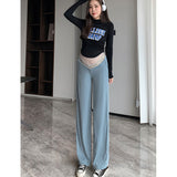 マタニティパンツ 妊婦 レディース 通販 マタニティ パンツ ワイドパンツ マタニティワイドパンツ ワイドレッグパンツ ルームウェア 妊婦服 マタニティウェア ローウエスト 薄手 薄い