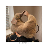 ファーバッグ 斜めがけ 通販 ファー ショルダー バッグ ハンドバッグ ショルダーバック ハンドバック 手持ちバッグ 手提げバッグ 手提げバック 冬バッグ 小さめ 小さい 斜めかけバッグ