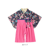 袴 ロンパース ベビー 通販 ベビー服 ベビー袴 はかま 袴ロンパース 和装 和服 袴風 着物 衣装 正装 子供服 子ども服 お食い初め 100日祝い フォーマル 赤ちゃん 女児 男児 女の子 男の子