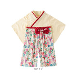 袴 ロンパース ベビー 通販 ベビー服 ベビー袴 はかま 袴ロンパース 和装 和服 袴風 着物 衣装 正装 子供服 子ども服 お食い初め 100日祝い フォーマル 赤ちゃん 女児 男児 女の子 男の子