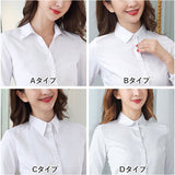 ブラウス 長袖 レディース 通販 シャツ Yシャツ 事務服 制服 婦人服 フォーマル スーツ Vネック 無地 スリム ビジネス オフィス トップス 大人 シンプル リクルート 女性 就活 OL 通勤