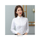 ブラウス 長袖 レディース 裏起毛 通販 シャツ Yシャツ 事務服 制服 婦人服 フォーマル スーツ Vネック 無地 スリム 暖かい あたたかい あったか ビジネス オフィス トップス 大人